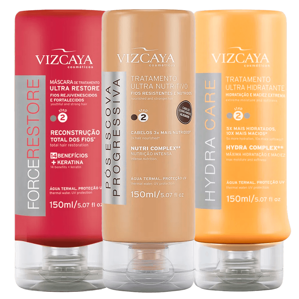 Kit Máscaras Cronograma Capilar Pós Progressiva Menor preço em Kit Máscaras Cronograma Capilar Pós Progressiva